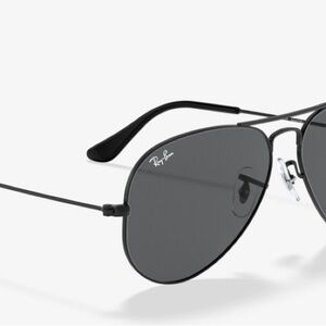 New Ray Ban aviator black metal sunglasses RB 3025 L2823